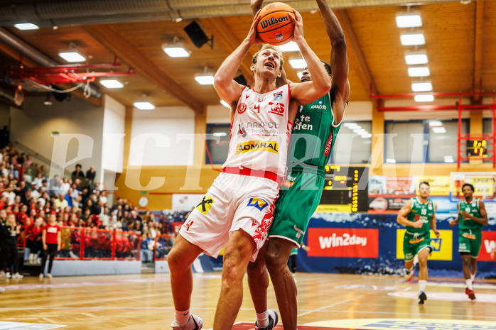 Basketball, win2day Basketball Superliga 2024/25, Grunddurchgang 1.Runde, Traiskirchen Lions, Kapfenberg Bulls, 