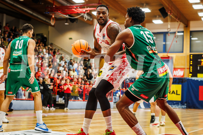 Basketball, win2day Basketball Superliga 2024/25, Grunddurchgang 1.Runde, Traiskirchen Lions, Kapfenberg Bulls, 