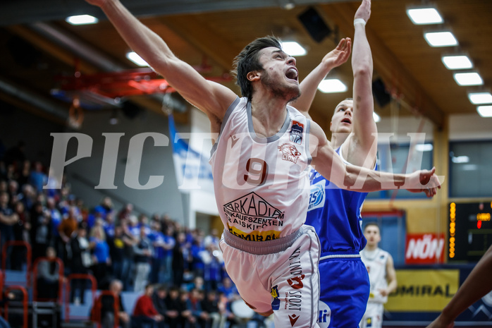 Basketball, Admiral Basketball Superliga 2019/20, Grunddurchgang 17.Runde, Traiskirchen Lions, Oberwart Gunners, Paul Isbetcherian (9)