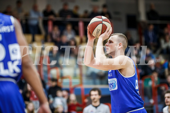Basketball, Admiral Basketball Superliga 2019/20, Grunddurchgang 17.Runde, Traiskirchen Lions, Oberwart Gunners, Renato Poljak (16)