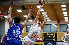 Basketball, Admiral Basketball Superliga 2019/20, Grunddurchgang 17.Runde, Traiskirchen Lions, Oberwart Gunners, Oscar Schmit (17)