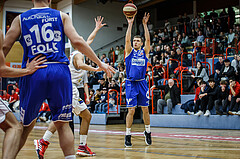 Basketball, Admiral Basketball Superliga 2019/20, Grunddurchgang 17.Runde, Traiskirchen Lions, Oberwart Gunners, Jonathan Knessl (12)