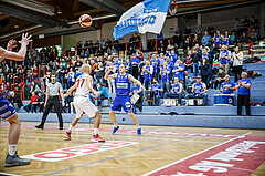 Basketball, Admiral Basketball Superliga 2019/20, Grunddurchgang 17.Runde, Traiskirchen Lions, Oberwart Gunners, Sebastian Käferle (7)