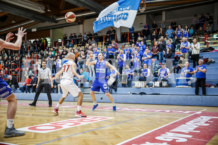 Basketball, Admiral Basketball Superliga 2019/20, Grunddurchgang 17.Runde, Traiskirchen Lions, Oberwart Gunners, Sebastian Käferle (7)