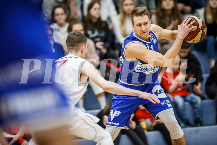 Basketball, Admiral Basketball Superliga 2019/20, Grunddurchgang 17.Runde, Traiskirchen Lions, Oberwart Gunners, Georg Wolf (10)