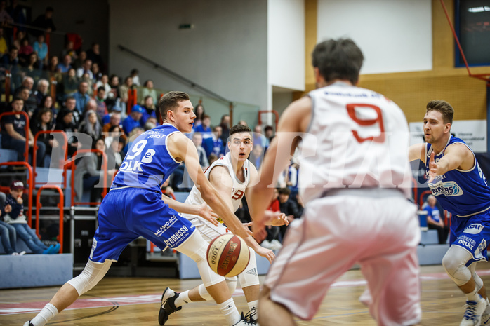 Basketball, Admiral Basketball Superliga 2019/20, Grunddurchgang 17.Runde, Traiskirchen Lions, Oberwart Gunners, Jan Razdevsek (19)