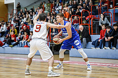Basketball, Admiral Basketball Superliga 2019/20, Grunddurchgang 17.Runde, Traiskirchen Lions, Oberwart Gunners, Georg Wolf (10)