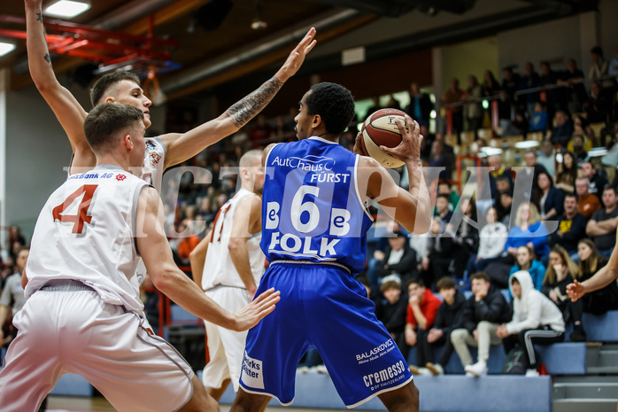Basketball, Admiral Basketball Superliga 2019/20, Grunddurchgang 17.Runde, Traiskirchen Lions, Oberwart Gunners, Lawrence Alexander (6)
