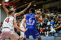 Basketball, Admiral Basketball Superliga 2019/20, Grunddurchgang 17.Runde, Traiskirchen Lions, Oberwart Gunners, Lawrence Alexander (6)