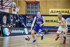 Basketball, Admiral Basketball Superliga 2019/20, Grunddurchgang 17.Runde, Traiskirchen Lions, Oberwart Gunners, Sebastian Käferle (7)