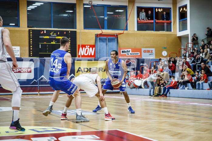 Basketball, Admiral Basketball Superliga 2019/20, Grunddurchgang 17.Runde, Traiskirchen Lions, Oberwart Gunners, Lawrence Alexander (6)