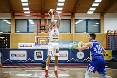 Basketball, Admiral Basketball Superliga 2019/20, Grunddurchgang 17.Runde, Traiskirchen Lions, Oberwart Gunners, Oscar Schmit (17)