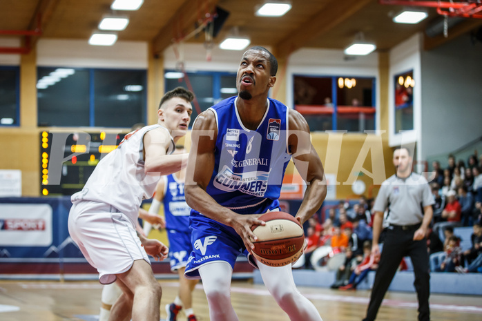 Basketball, Admiral Basketball Superliga 2019/20, Grunddurchgang 17.Runde, Traiskirchen Lions, Oberwart Gunners, Orion Outerbridge (8)