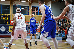 Basketball, Admiral Basketball Superliga 2019/20, Grunddurchgang 17.Runde, Traiskirchen Lions, Oberwart Gunners, Jonathan Knessl (12)