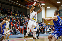 Basketball, Admiral Basketball Superliga 2019/20, Grunddurchgang 17.Runde, Traiskirchen Lions, Oberwart Gunners, Shawn L. Ray (6)
