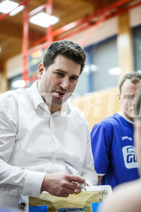 Basketball, Admiral Basketball Superliga 2019/20, Grunddurchgang 17.Runde, Traiskirchen Lions, Oberwart Gunners, Horst Leitner (Coach)