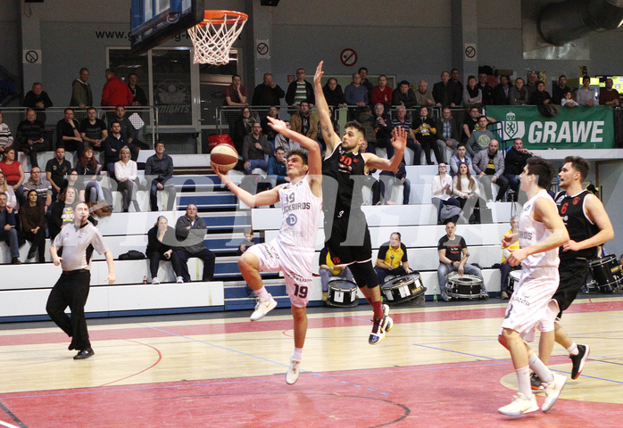 Basketball 2.Bundesliga 2019/20 Grunddurchgang 17.Runde  Güssing/Jennersdorff Blackbirds vs Mistelbach Mustangs