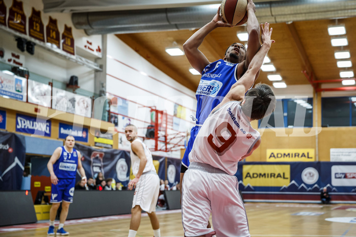 Basketball, Admiral Basketball Superliga 2019/20, Grunddurchgang 17.Runde, Traiskirchen Lions, Oberwart Gunners, Lawrence Alexander (6)