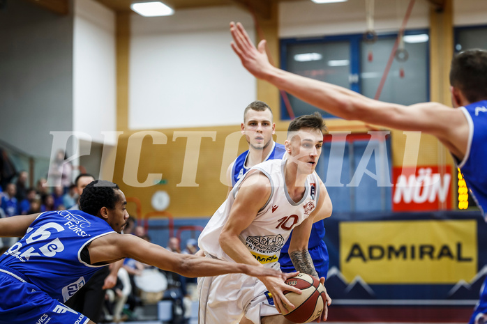 Basketball, Admiral Basketball Superliga 2019/20, Grunddurchgang 17.Runde, Traiskirchen Lions, Oberwart Gunners, Aleksandar Andjelkovic (10)