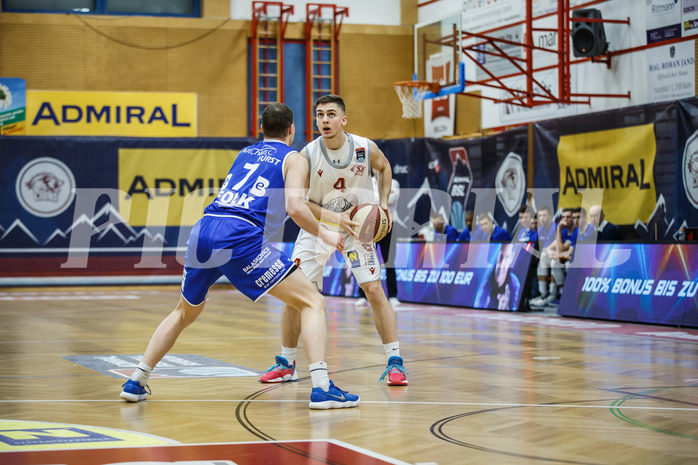 Basketball, Admiral Basketball Superliga 2019/20, Grunddurchgang 17.Runde, Traiskirchen Lions, Oberwart Gunners, Sebastian Lesny (4)