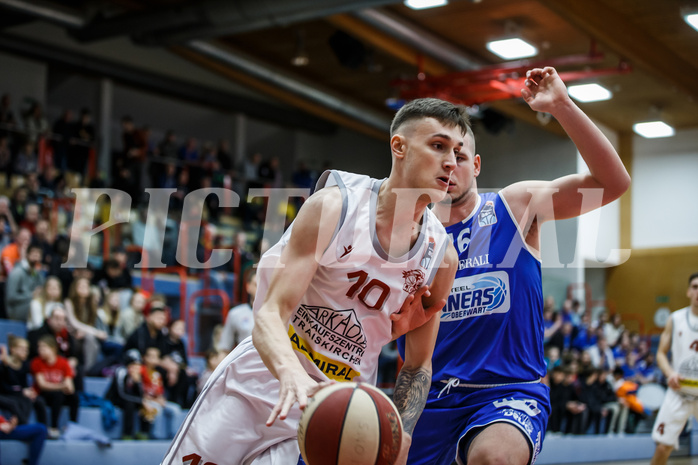Basketball, Admiral Basketball Superliga 2019/20, Grunddurchgang 17.Runde, Traiskirchen Lions, Oberwart Gunners, Aleksandar Andjelkovic (10)