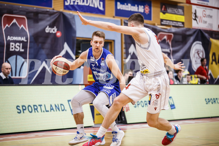 Basketball, Admiral Basketball Superliga 2019/20, Grunddurchgang 17.Runde, Traiskirchen Lions, Oberwart Gunners, Georg Wolf (10)