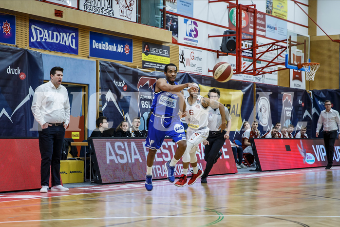 Basketball, Admiral Basketball Superliga 2019/20, Grunddurchgang 17.Runde, Traiskirchen Lions, Oberwart Gunners, Lawrence Alexander (6)