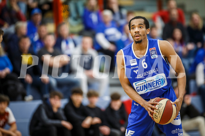 Basketball, Admiral Basketball Superliga 2019/20, Grunddurchgang 17.Runde, Traiskirchen Lions, Oberwart Gunners, Lawrence Alexander (6)