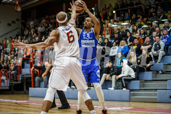 Basketball, Admiral Basketball Superliga 2019/20, Grunddurchgang 17.Runde, Traiskirchen Lions, Oberwart Gunners, Orion Outerbridge (8)