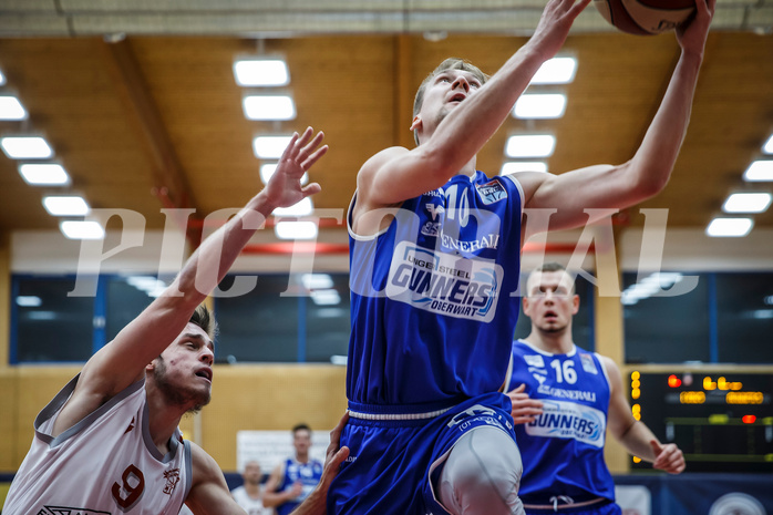 Basketball, Admiral Basketball Superliga 2019/20, Grunddurchgang 17.Runde, Traiskirchen Lions, Oberwart Gunners, Georg Wolf (10)