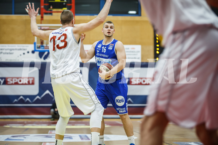 Basketball, Admiral Basketball Superliga 2019/20, Grunddurchgang 17.Runde, Traiskirchen Lions, Oberwart Gunners, Renato Poljak (16)