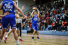 Basketball, Admiral Basketball Superliga 2019/20, Grunddurchgang 17.Runde, Traiskirchen Lions, Oberwart Gunners, Jonathan Knessl (12)