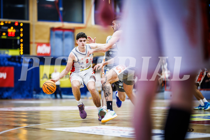 Basketball, Win2Day Superliga 2023/24, Grunddurchgang 10.Runde, Traiskirchen Lions, Klosterneuburg Dukes, Aleksej Kostic (6)