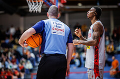 Basketball, Win2Day Superliga 2023/24, Grunddurchgang 10.Runde, Traiskirchen Lions, Klosterneuburg Dukes, Demarcus Demonia (4)