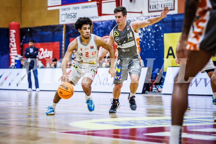 Basketball, Win2Day Superliga 2023/24, Grunddurchgang 10.Runde, Traiskirchen Lions, Klosterneuburg Dukes, Obinna Anthony Ndukwe (2)