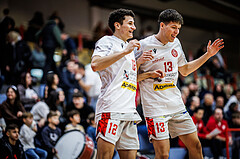 Basketball, Win2Day Superliga 2023/24, Grunddurchgang 10.Runde, Traiskirchen Lions, Klosterneuburg Dukes, Nils Kühteubl (12), Matthias Leitner (13)