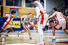 Basketball, Win2Day Superliga 2023/24, Grunddurchgang 10.Runde, Traiskirchen Lions, Klosterneuburg Dukes, Clemens Leydolf (9)