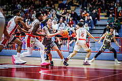 Basketball, Win2Day Superliga 2023/24, Grunddurchgang 10.Runde, Traiskirchen Lions, Klosterneuburg Dukes, Lukas Reichle (13)