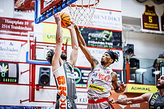 Basketball, Win2Day Superliga 2023/24, Grunddurchgang 10.Runde, Traiskirchen Lions, Klosterneuburg Dukes, Will Carius (24), Jaquan Lawrence (40)