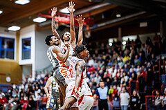 Basketball, Win2Day Superliga 2023/24, Grunddurchgang 10.Runde, Traiskirchen Lions, Klosterneuburg Dukes, Michael Weathers (20)