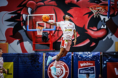 Basketball, Win2Day Superliga 2023/24, Grunddurchgang 10.Runde, Traiskirchen Lions, Klosterneuburg Dukes, Demarcus Demonia (4)