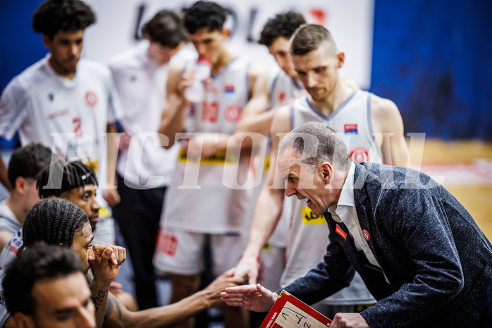 Basketball, Win2Day Superliga 2023/24, Grunddurchgang 10.Runde, Traiskirchen Lions, Klosterneuburg Dukes, Radomir Mijanovic (Head Coach)