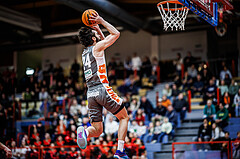 Basketball, Win2Day Superliga 2023/24, Grunddurchgang 10.Runde, Traiskirchen Lions, Klosterneuburg Dukes, Will Carius (24)