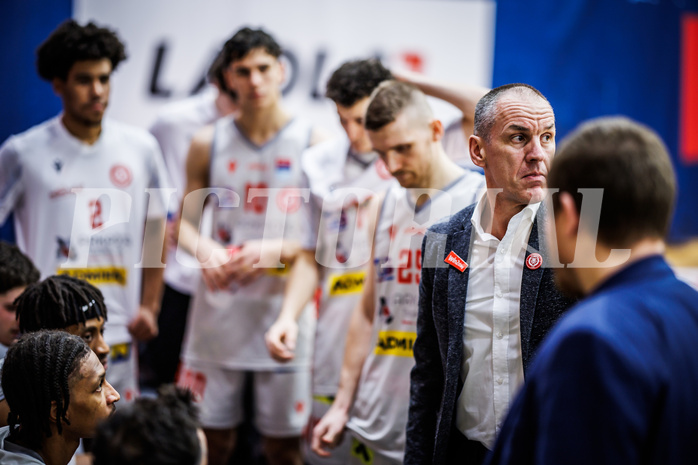 Basketball, Win2Day Superliga 2023/24, Grunddurchgang 10.Runde, Traiskirchen Lions, Klosterneuburg Dukes, Radomir Mijanovic (Head Coach)
