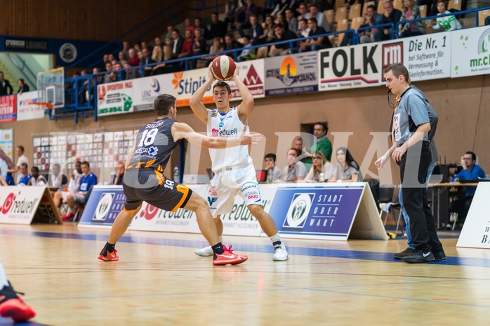 Basketball, ABL 2016/17, Grunddurchgang 2.Runde, Oberwart Gunners, Klosterneuburg Dukes, Jakob Szkutta (4), Marko Soldo (18)