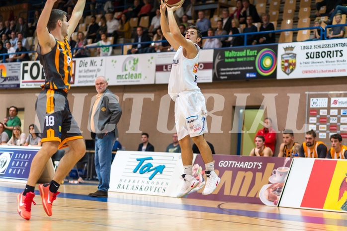 Basketball, ABL 2016/17, Grunddurchgang 2.Runde, Oberwart Gunners, Klosterneuburg Dukes, Jakob Szkutta (4), Marko Soldo (18)