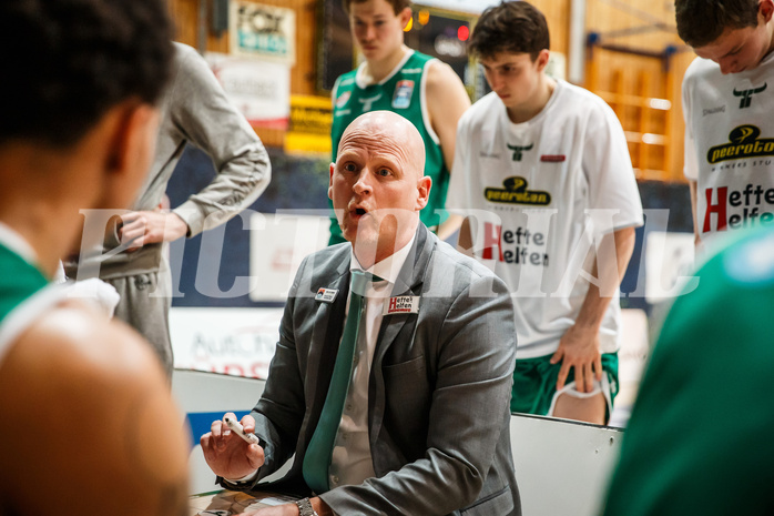 Basketball, bet-at-home Basketball Superliga 2020/21, Platzierungsrunde, 4. Runde, Oberwart Gunners, Kapfenberg Bulls, Mike Coffin (Head Coach)