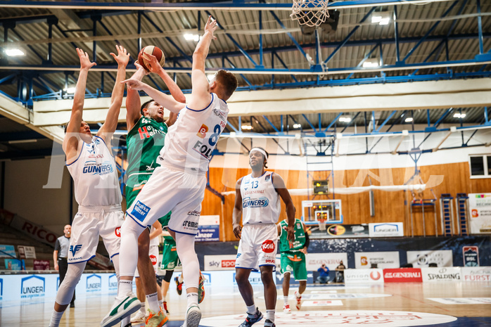 Basketball, bet-at-home Basketball Superliga 2020/21, Platzierungsrunde, 4. Runde, Oberwart Gunners, Kapfenberg Bulls, Alexander James Herrera (44)