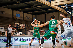 Basketball, bet-at-home Basketball Superliga 2020/21, Platzierungsrunde, 4. Runde, Oberwart Gunners, Kapfenberg Bulls, Asdren Drew Koka (13)