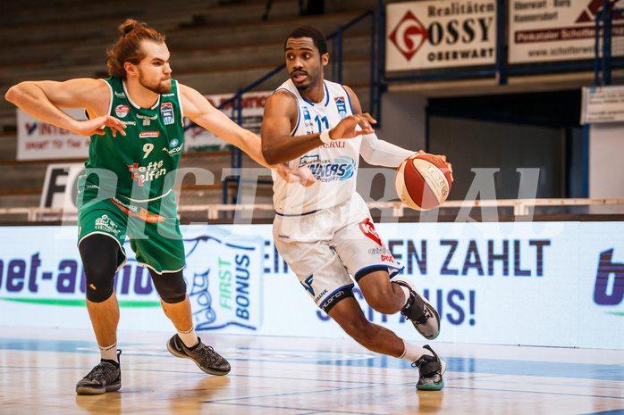 Basketball, bet-at-home Basketball Superliga 2020/21, Platzierungsrunde, 4. Runde, Oberwart Gunners, Kapfenberg Bulls, Nigel Pruitt (11)